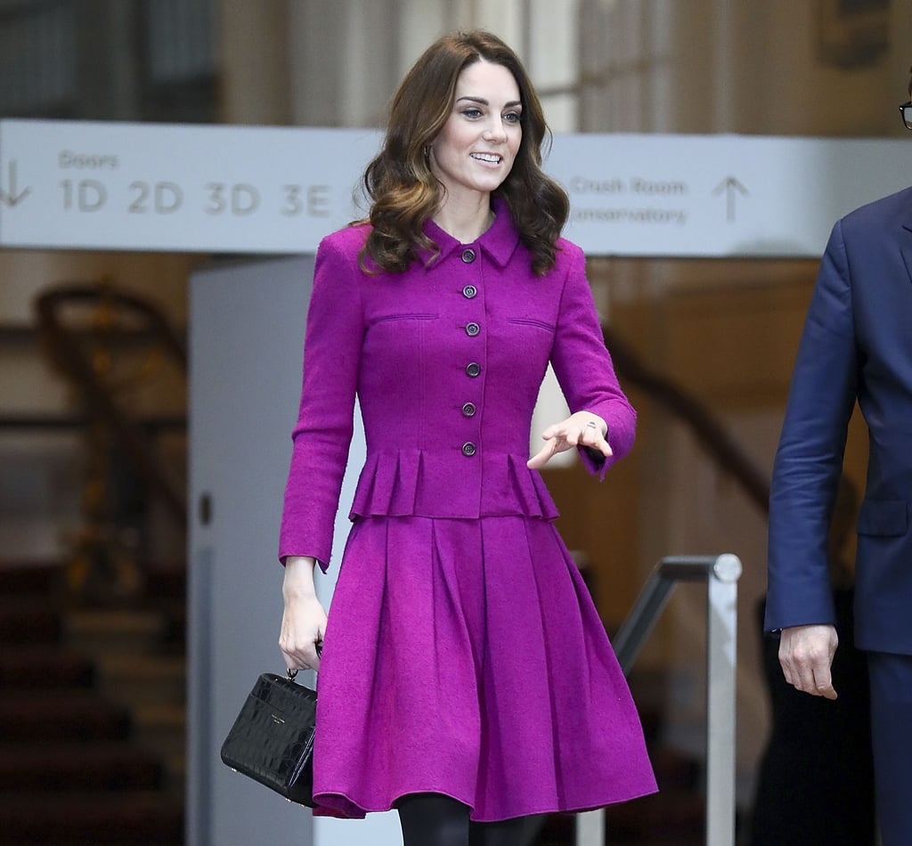 Kate Middleton Purple Oscar de la Renta Suit January 2019