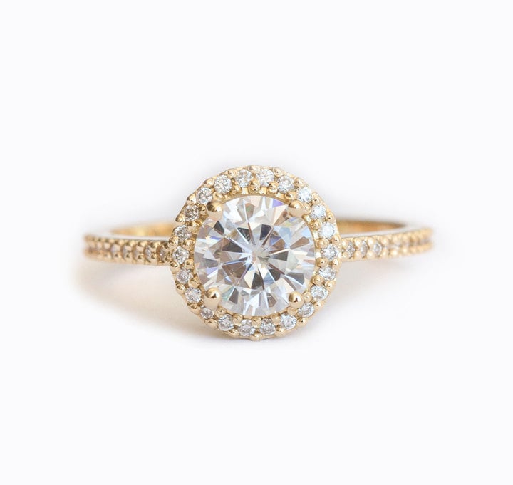 Moissanite Engagement Ring