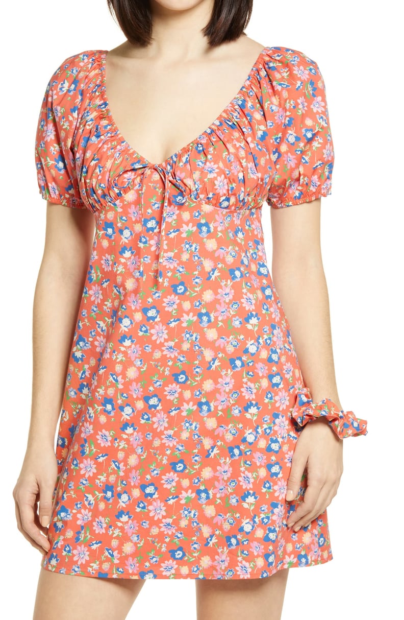 WAYF Cruz Floral Minidress