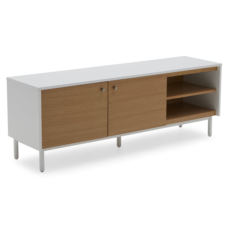 MoDRN Scandinavian Finna Low Profile Media Cabinet