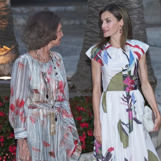 Queen Letizia and Queen Sofia's Floral Outfits August 2016
