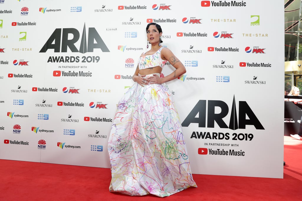 Halsey's Rainbow Dress at the 2019 ARIA Awards