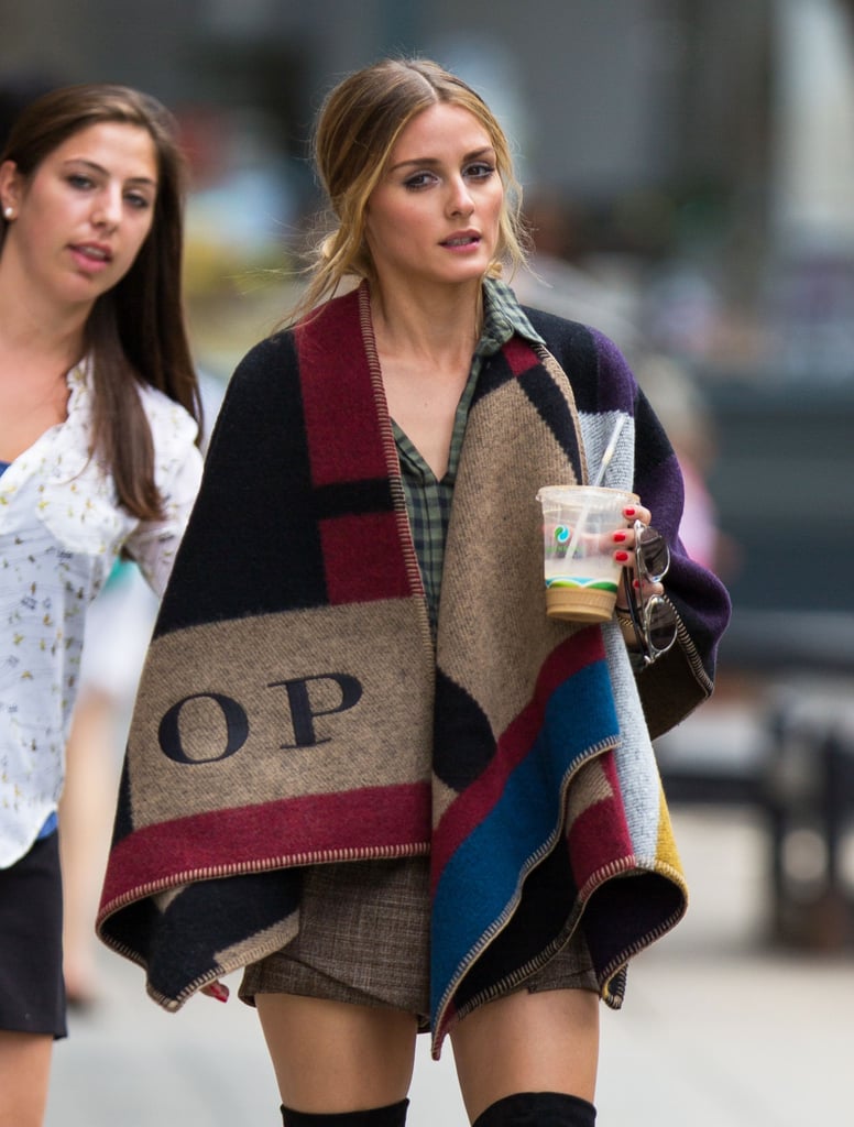 Olivia got her own monogrammed piece while running errands between takes on a photo shoot in NYC.