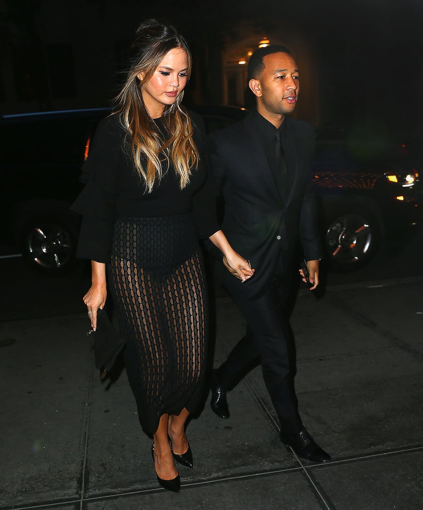 Chrissy Teigen and John Legend Out With Baby Luna May 2016