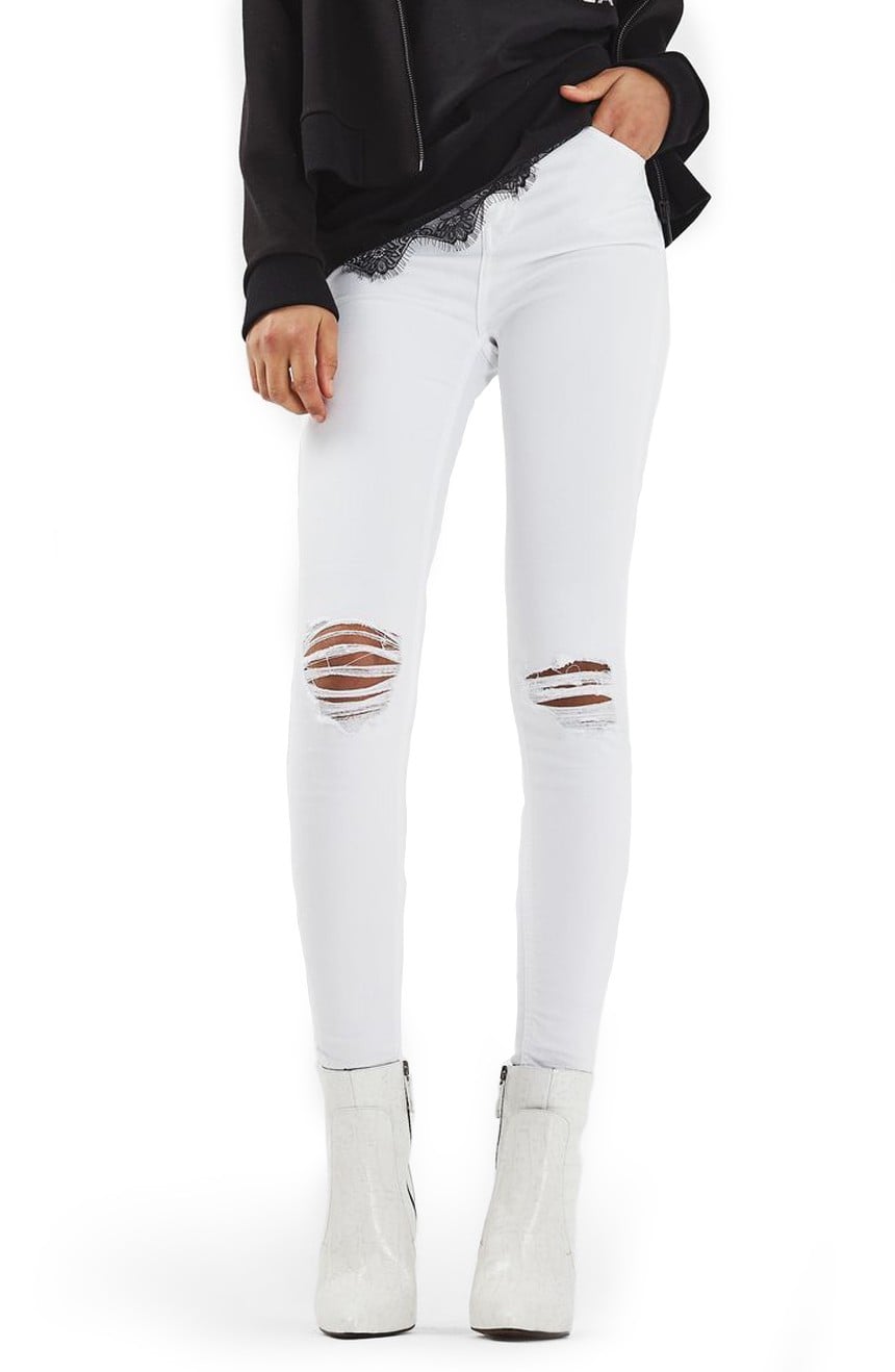 topshop ripped skinny jeans