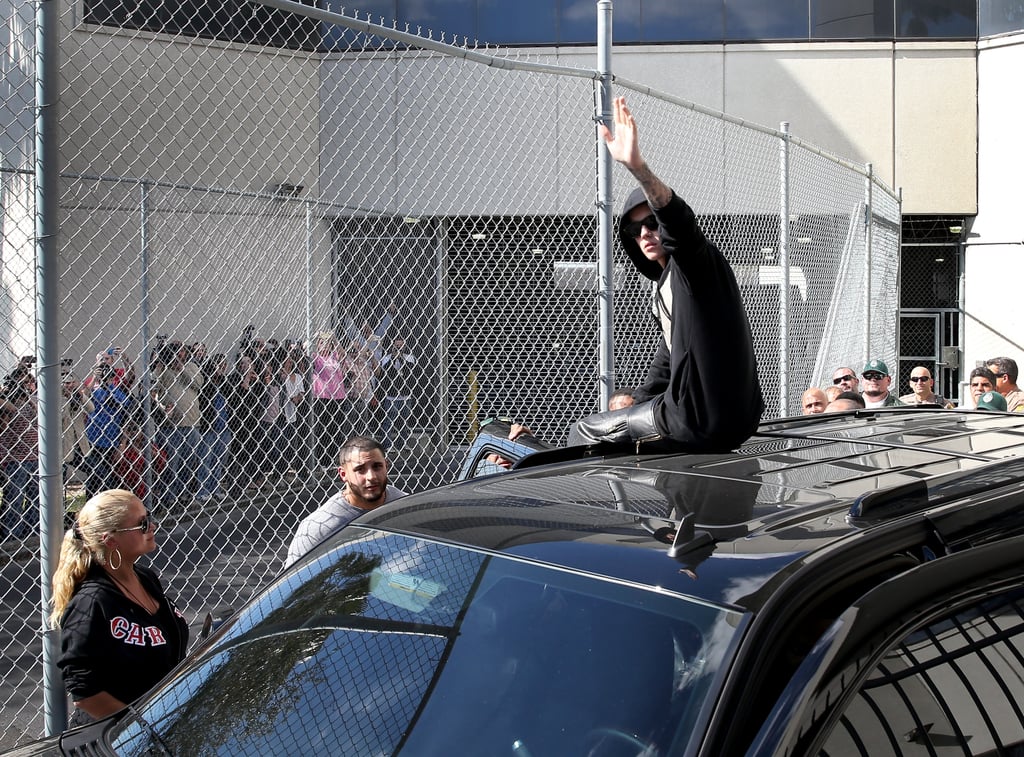 Justin Bieber Leaving Jail in Miami