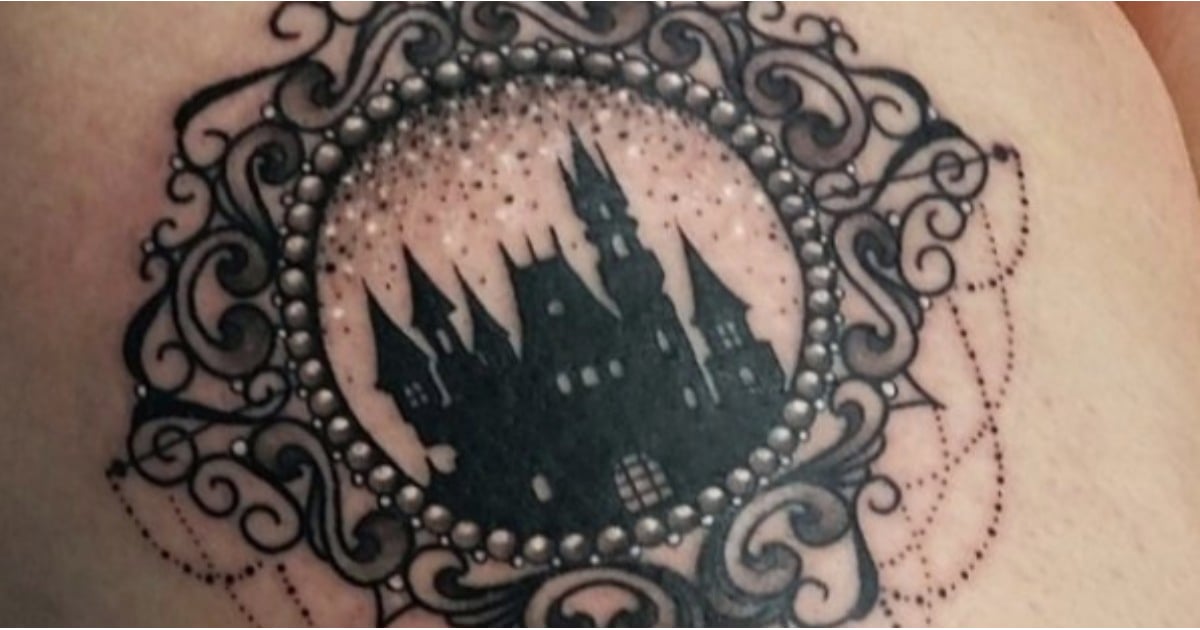 Gothic Disneyland Castle tattoo design I made  rTattooDesigns