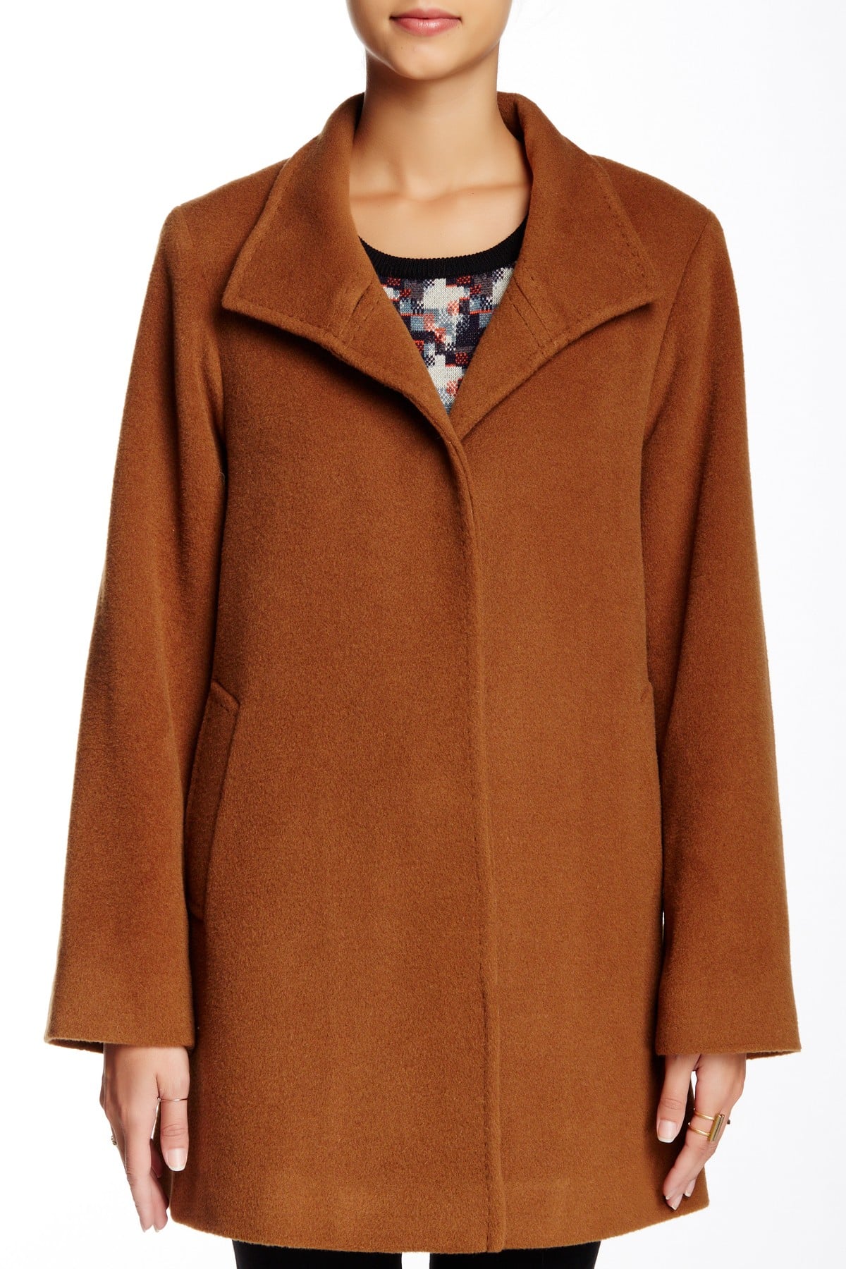 fleurette teddy wool coat