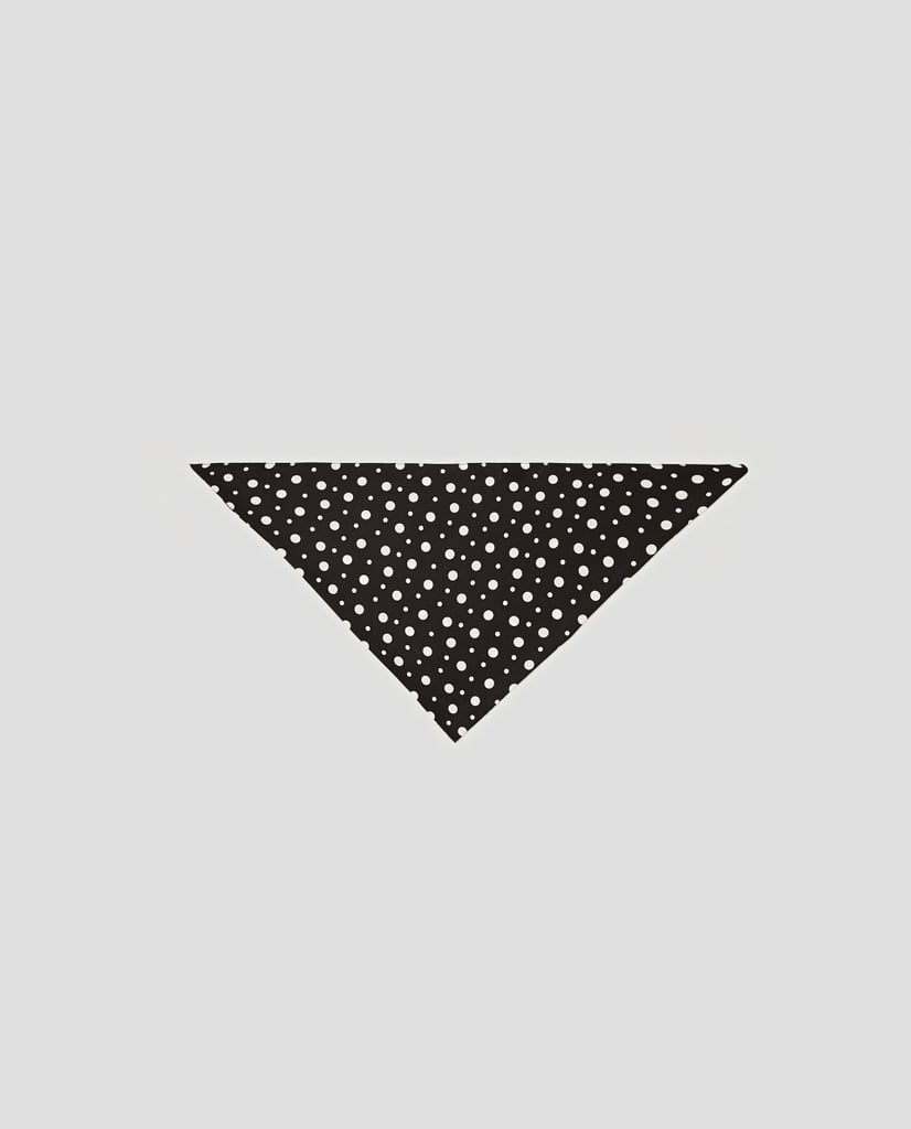 Zara Scarf With Polka Dot Print