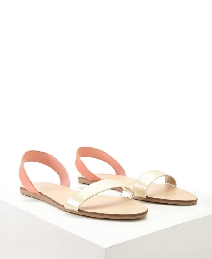 Forever 21 Sling-Back Faux Leather Sandals