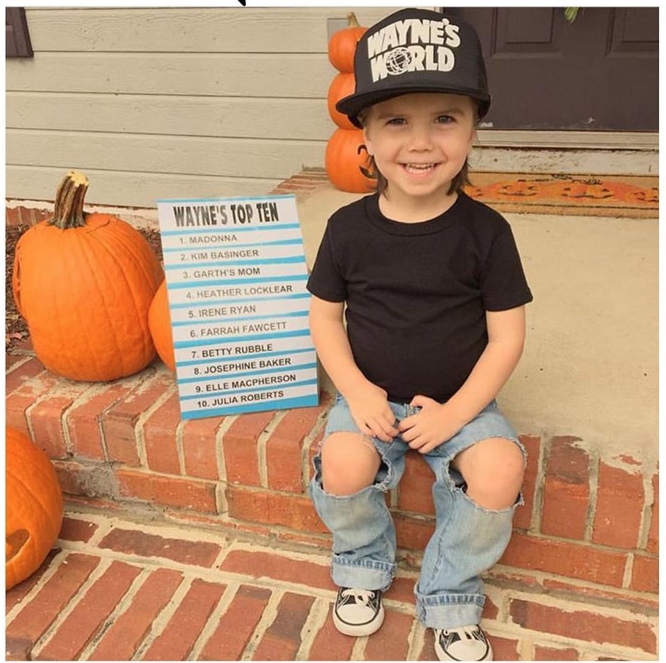 Two years ago, she dressed Jude up as Wayne Campbell (of "Wayne's World" fame) and got 40,000 likes when SNL shared the pic. 
"Jude is such a fun child," Britney said. "He is always happy to help with my character ideas."
