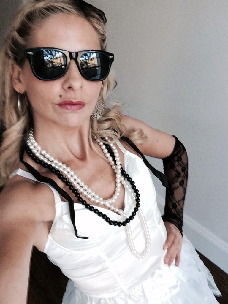 Sarah Michelle Gellar went all out for her Madonna costume in 2013. Sarah Michelle Gellar went all out for her Madonna costume in 2013.