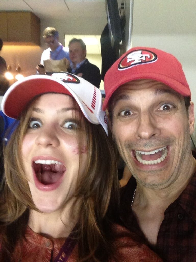 Katharine McPhee hoped that the 49ers would make a comeback during the New Orleans Super Bowl in January 2013.
Source: Twitter user katharinemcphee