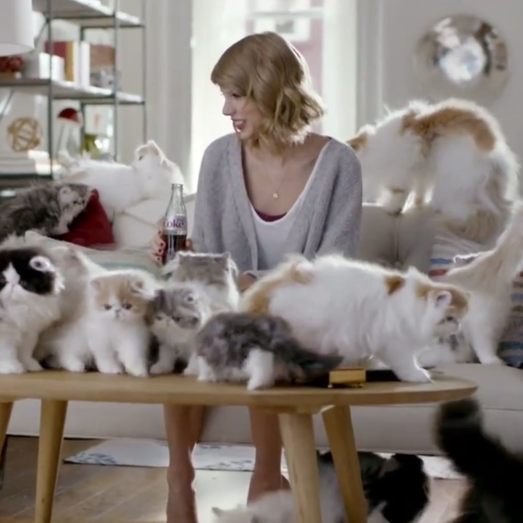 Taylor Swift Diet Coke Cat Ad Video Popsugar Celebrity