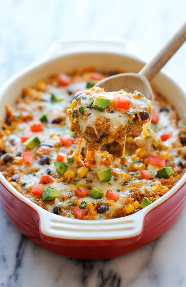 Quinoa Enchilada Casserole | Vegetarian Recipes For Dinner | POPSUGAR ...