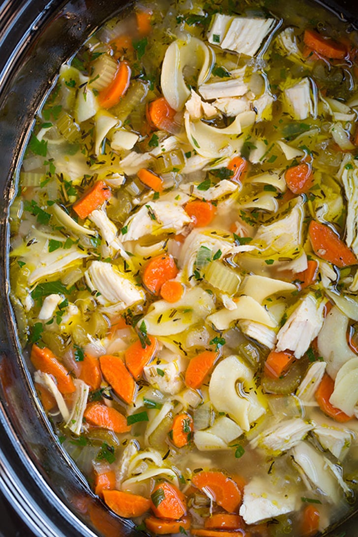 Slow-Cooker Chicken Noodle Soup | Chicken Soup Recipes | POPSUGAR Food ...