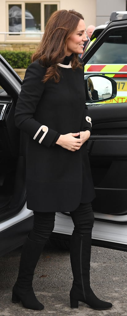 Kate Middleton Black Goat Coat