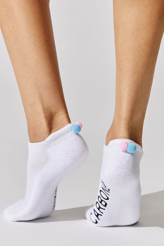 Carbon38 x Eleven by Venus Williams: Socks with PomPom In White