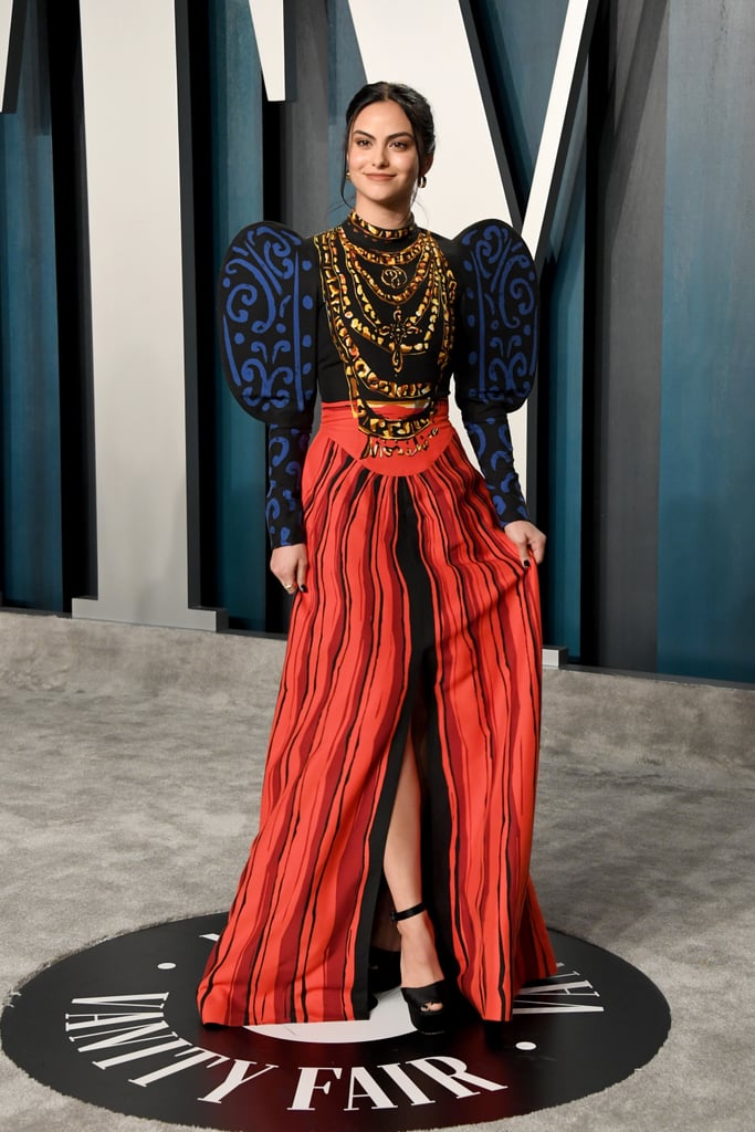 Camila Mendes's Moschino Dress at the Oscars Afterparty 2020