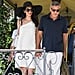 Amal Clooney White Dress and Black Hat in Italy 2019