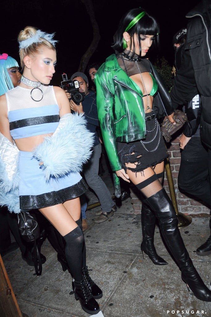Kendall Jenner and Hailey Baldwin as Powerpuff Girls