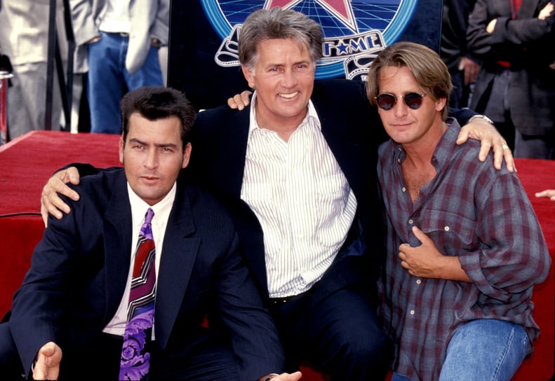 Martin Sheen, Charlie Sheen, and Emilio Estevez