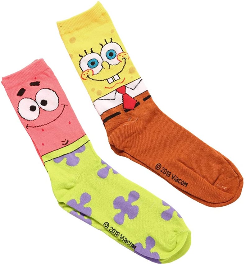 For the Cartoon Lover: SpongeBob SquarePants Face Socks