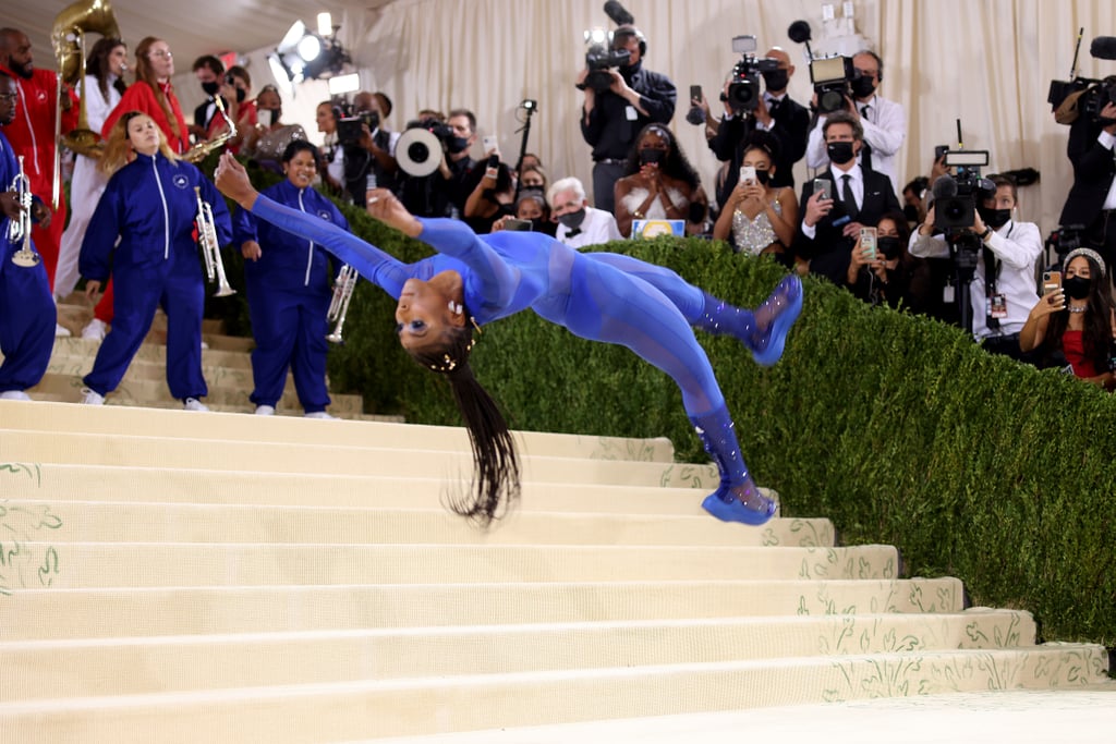 See Nia Dennis Do Gymnastics on the 2021 Met Gala Red Carpet