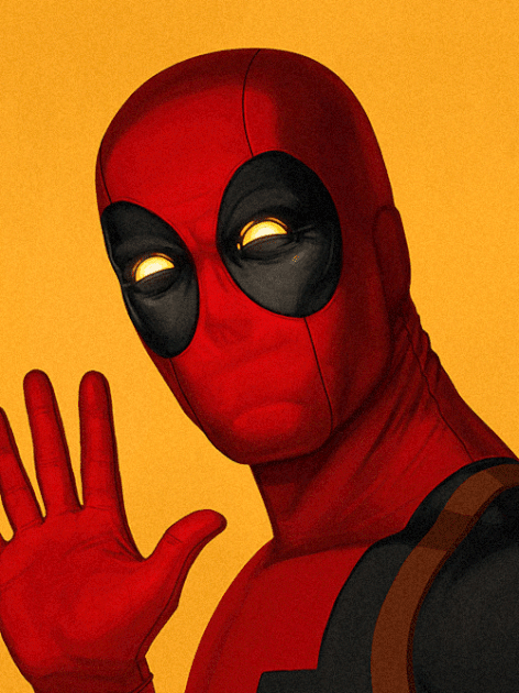 animated deadpool head