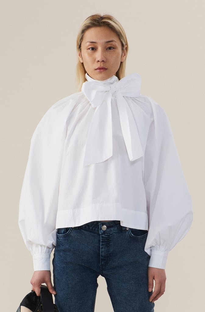 Ganni Cotton Poplin Blouse