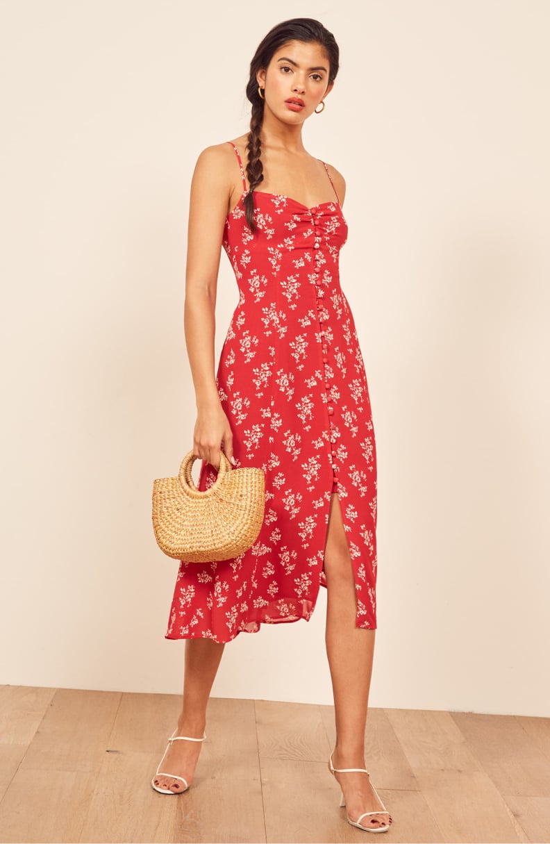 Reformation Cybill Button Front Sundress