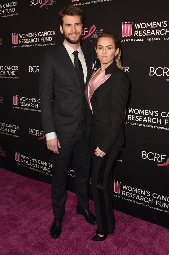 Miley Cyrus Liam Hemsworth at Cancer Research Fund Gala 2019