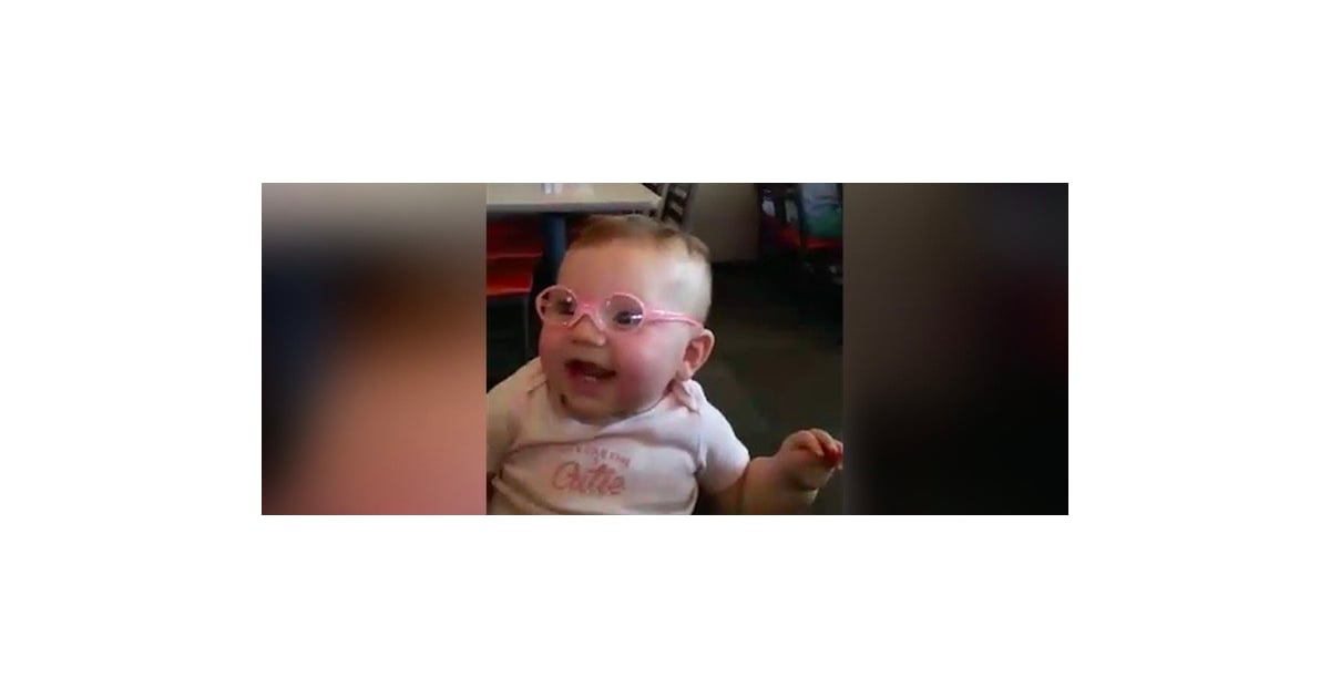 Baby Girl Wears Glasses For the First Time POPSUGAR Family