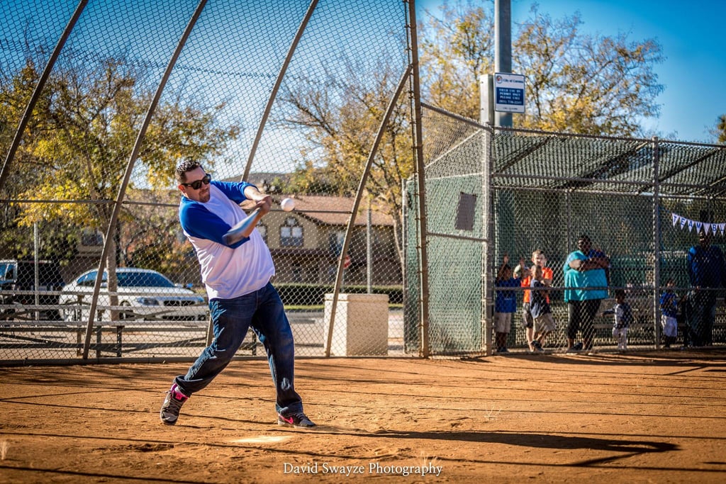 Baseball Gender-Reveal Baby Announcement