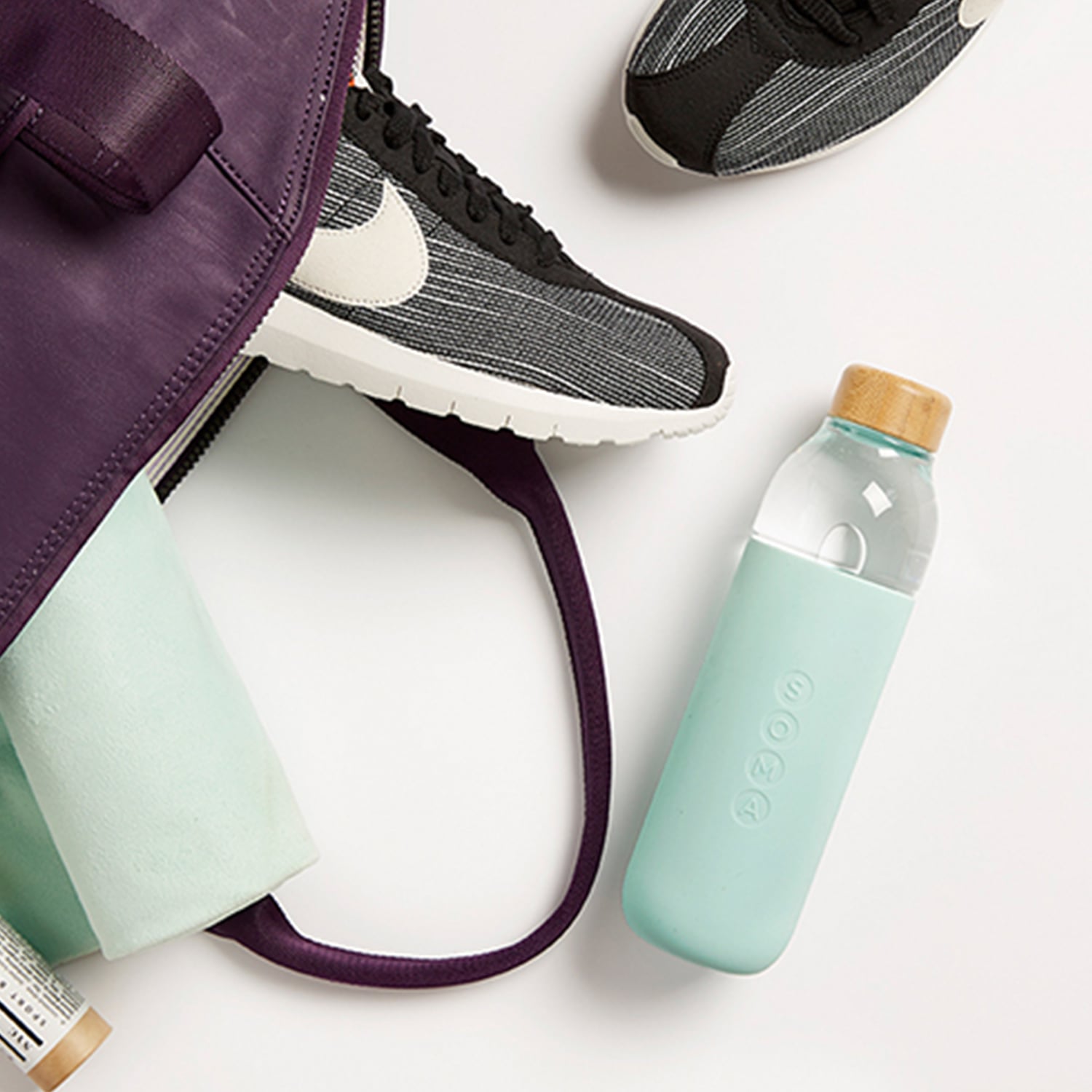 1L Bobble Bottle Filtered Water Sports Cap Drinking BPA Free Yoga Gym Workout 
