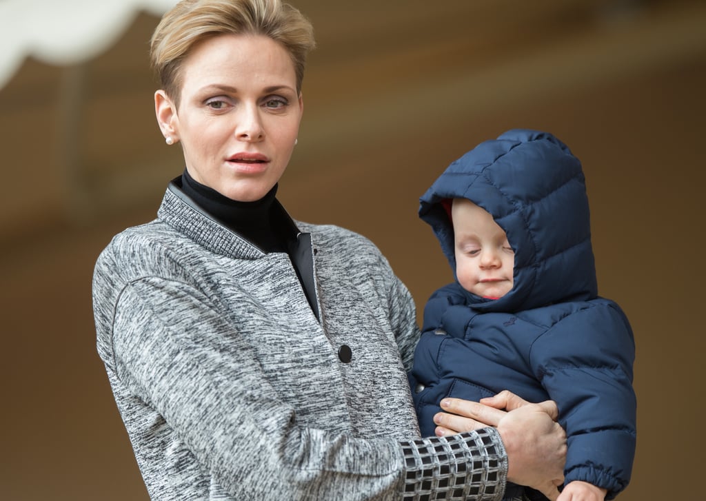 Princess Charlene of Monaco at Rugby Match With Jacques 2016