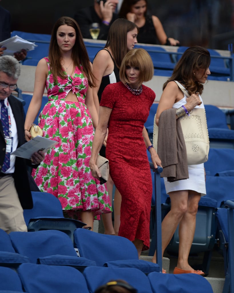 Anna Wintour at the US Open POPSUGAR Fashion