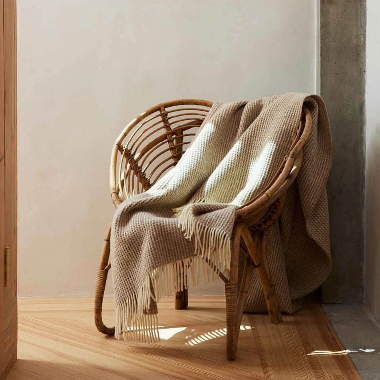 Something Cosy: Brooklinen Honeycomb Wool Throw Blanket