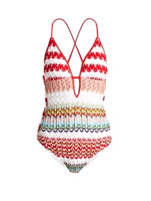 Dua Lipa Crochet Swimsuit 2018 | POPSUGAR Fashion