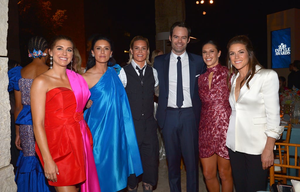 Alex Morgan, Ali Krieger, Ashlyn Harris, Bill Hader, Carli Lloyd, and Kelley O'Hara at the InStyle Awards 2019