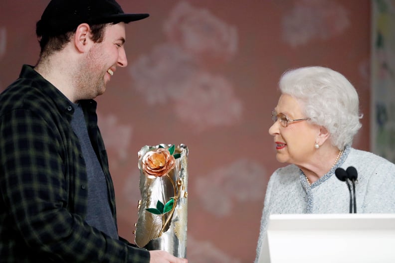 Queen Elizabeth II at Fashion Week