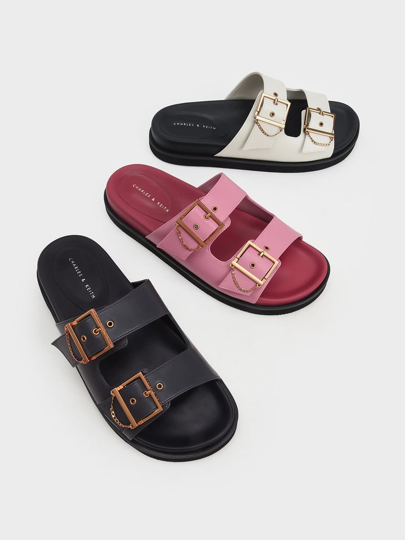 June Must Have: Charles & Keith Buckled Slide Sandals