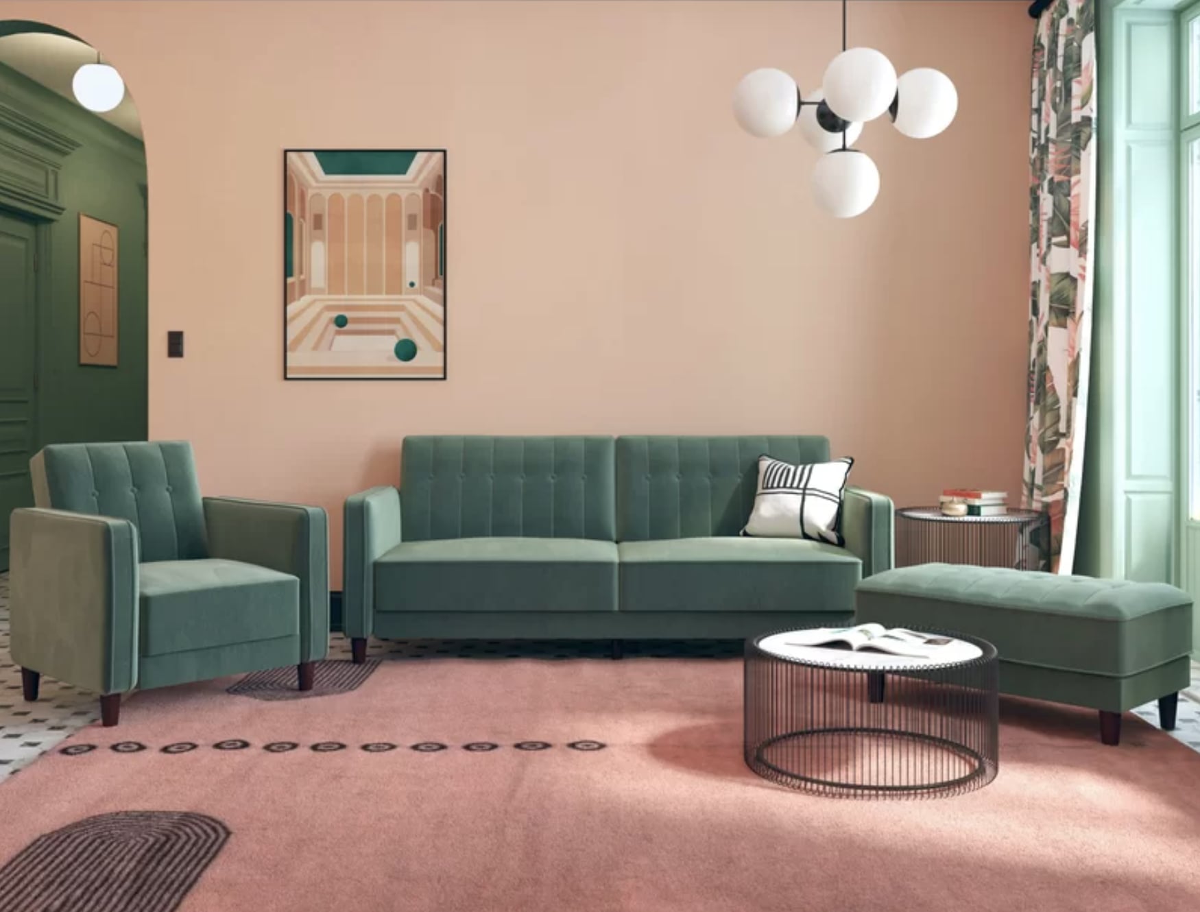 Nia velvet sleeper sofa new arrivals