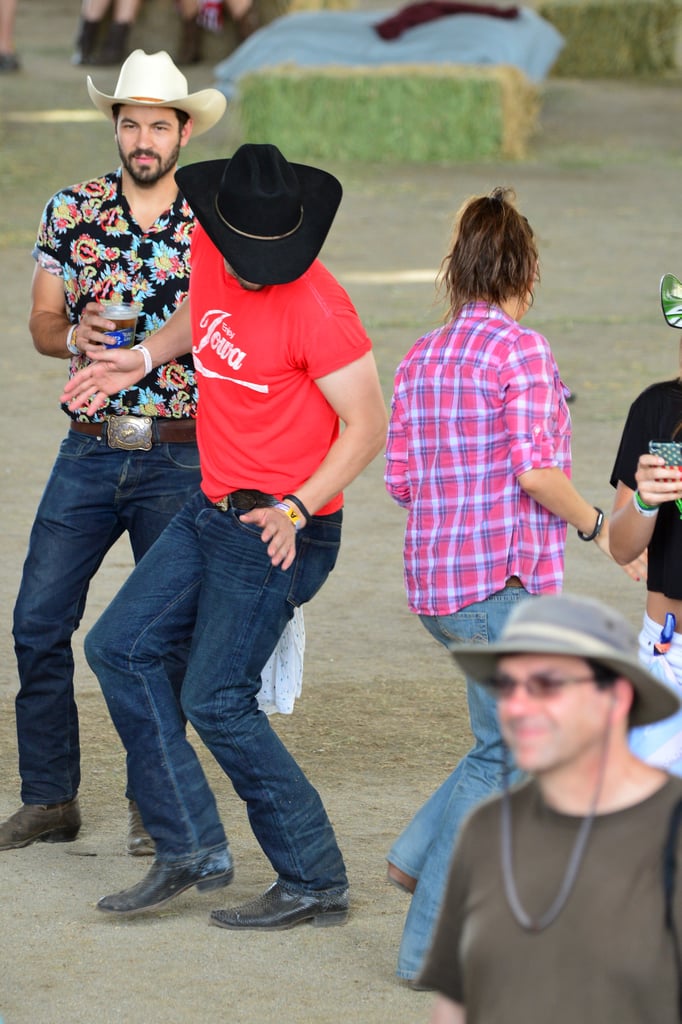 Mila Kunis and Ashton Kutcher at Stagecoach 2014