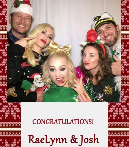Blake Shelton and Gwen Stefani Photo Booth Pictures 2015