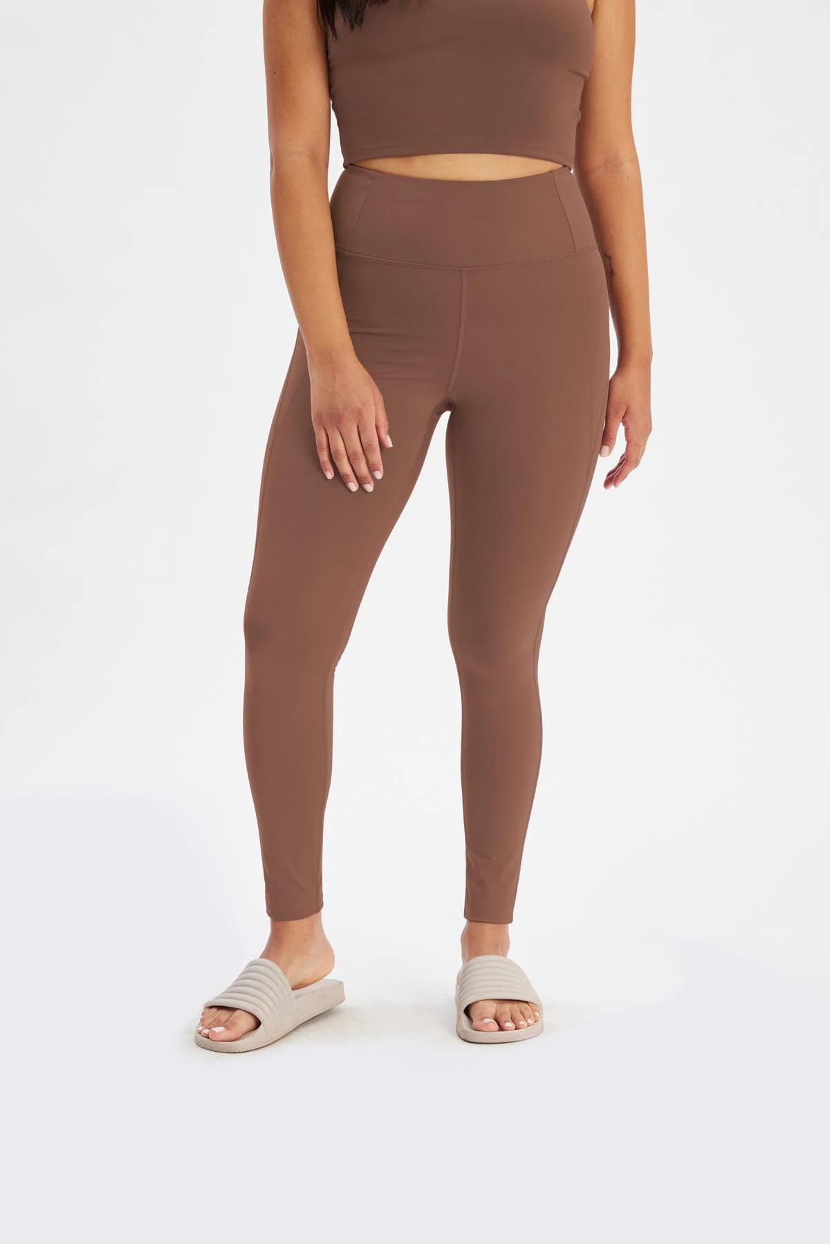 H&M Faux Leather Trousers Leggings U.K. Size 6 BNWT Gorgeous 😍 Dark Brown  | eBay