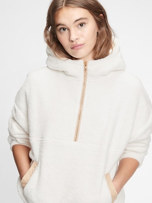 Gap Sherpa Half-Zip Hoodie