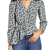 Only Ria Floral Print Peplum Top