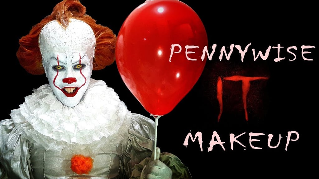 Simple Pennywise Makeup