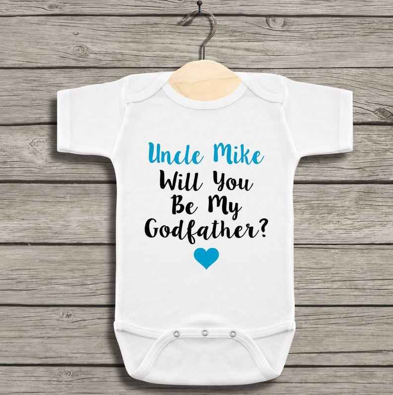 Will You Be My Godfather Onesie